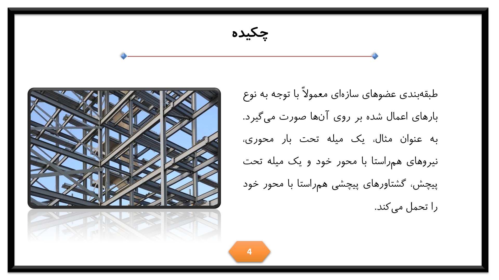 پاورپوینت در مورد انواع تیر در ساختمان 